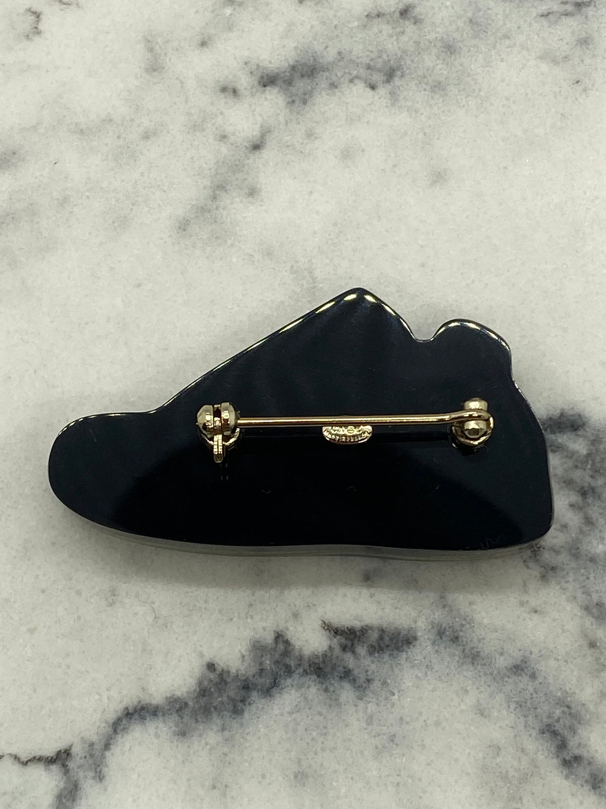 CHANEL CC Enamel Sneaker Brooch - USED