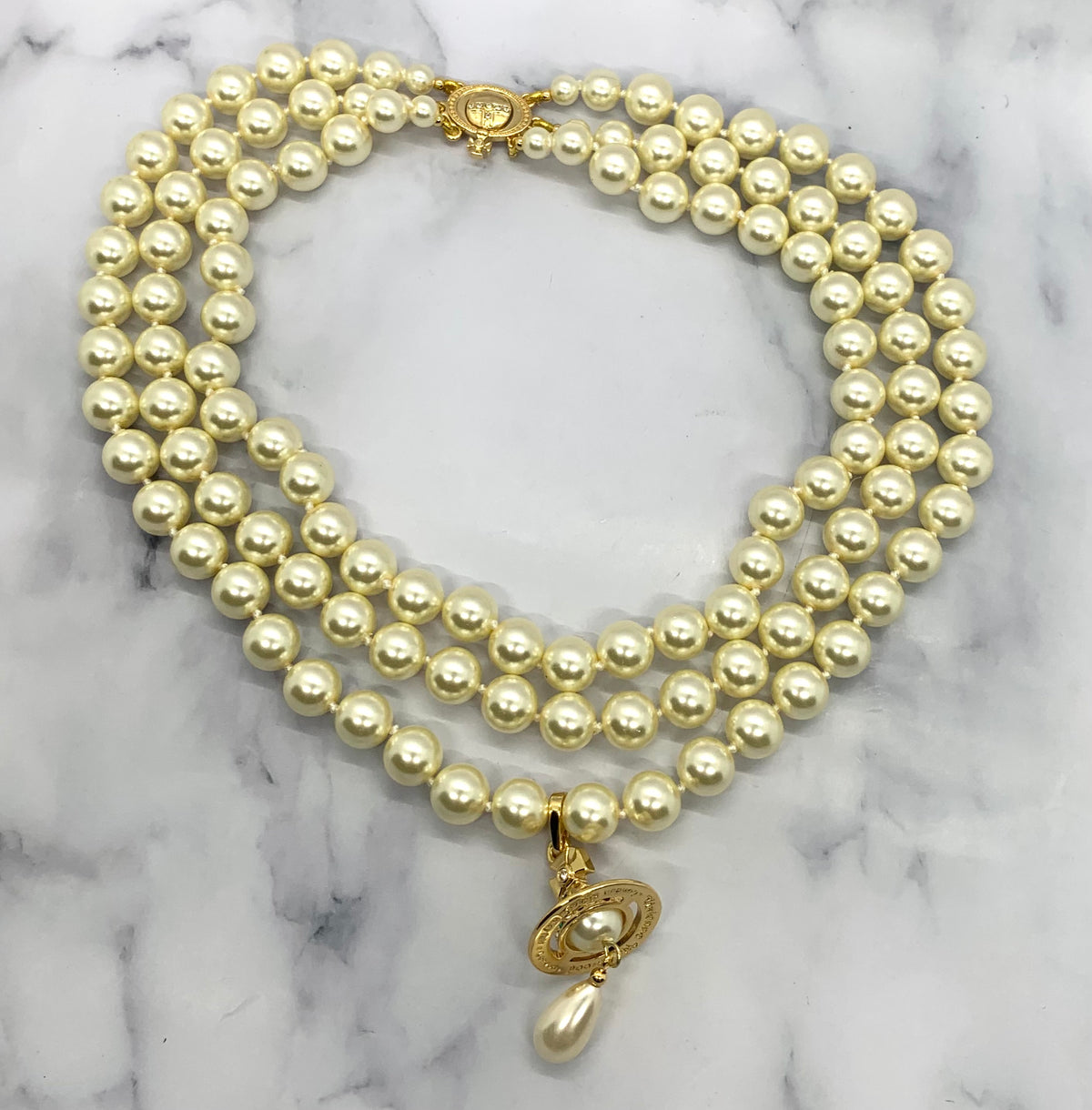 VIVIENNE WESTWOOD Pearl Statement Necklace - Pre owned
