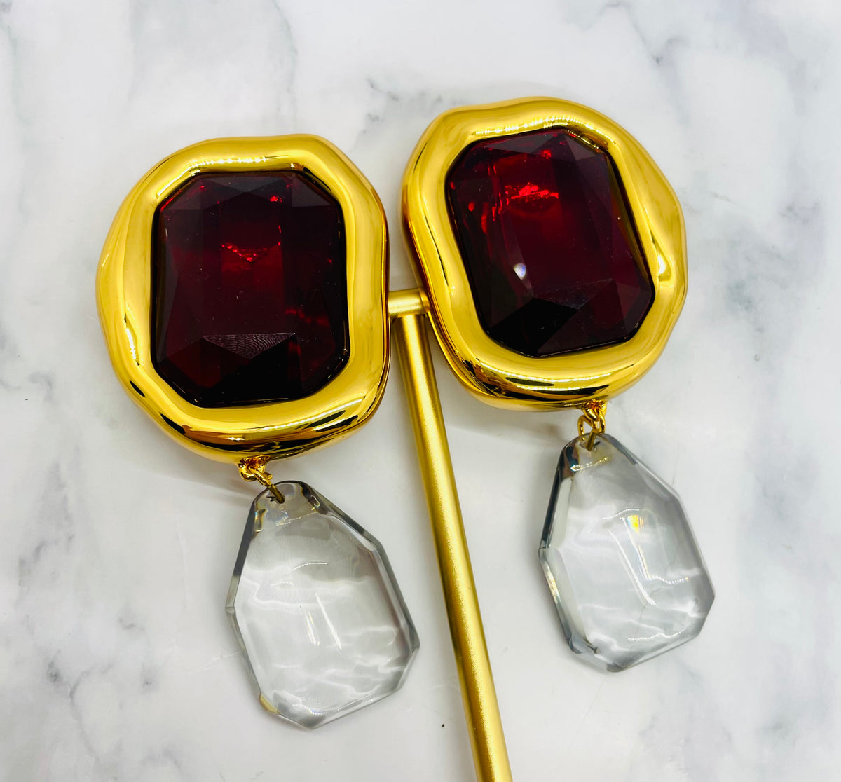 GIVENCHY Statement Pendant Clip On Earrings - Pre owned