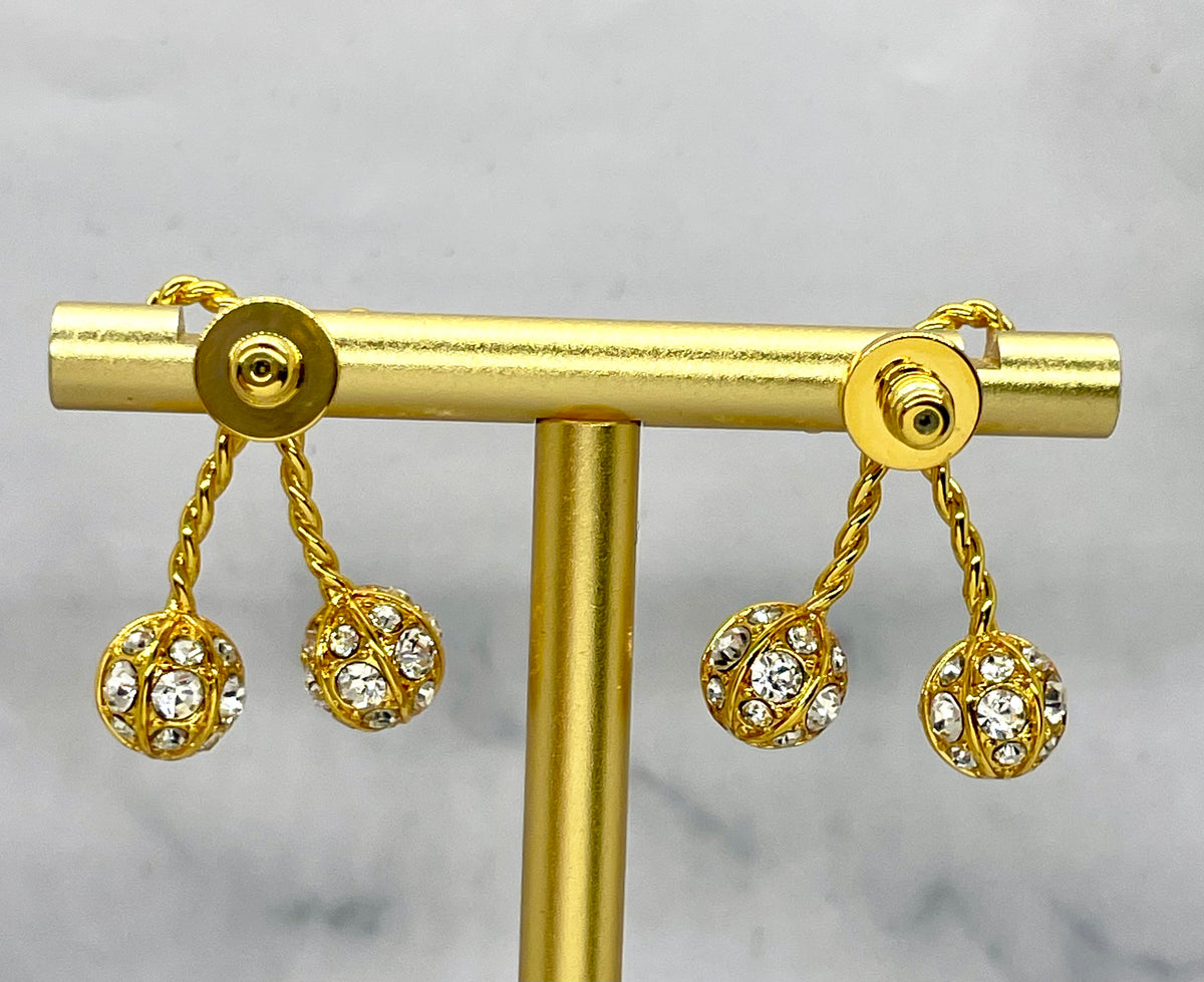 Valentino Garavani Cherryfic Rhinestone Earrings - Pre owned