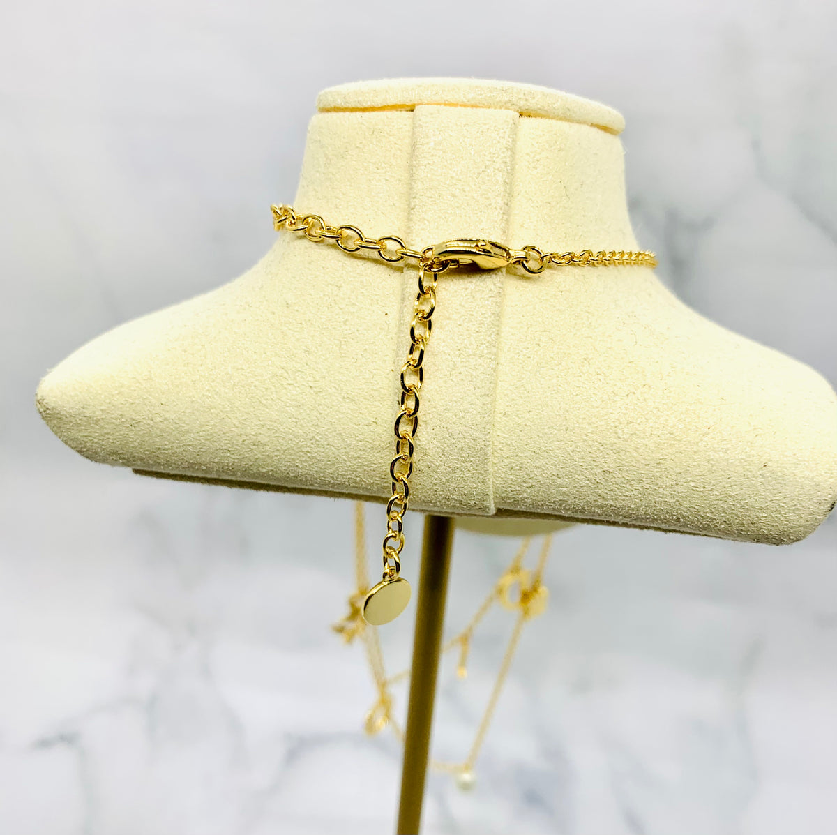 CHRISTIAN DIOR Layered Monogram Necklace - Pre owned