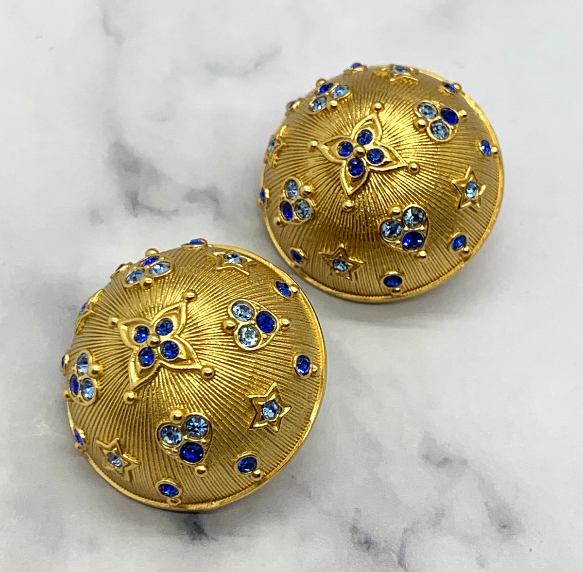 GOOSSENS Paris Clip On Dome Earrings - USED