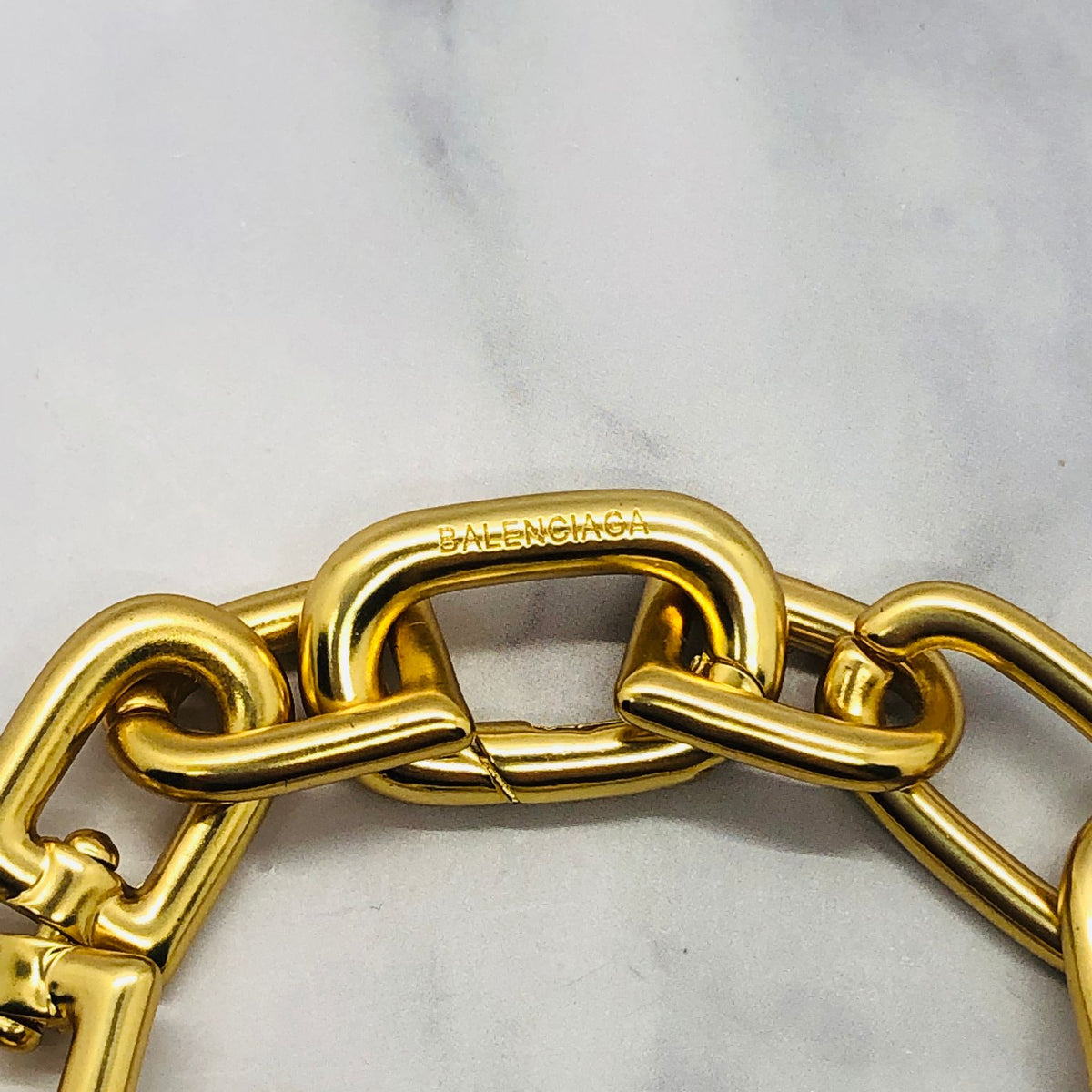 BALENCIAGA B Gold Chain Bracelet - Pre owned