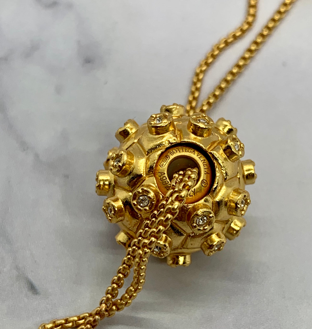 BOTTEGA VENETA Cluster Pendant Necklace - Pre owned