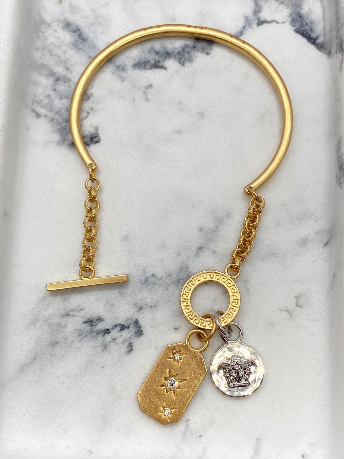 VERSACE Vintage Charm Medusa Bracelet - Pre owned