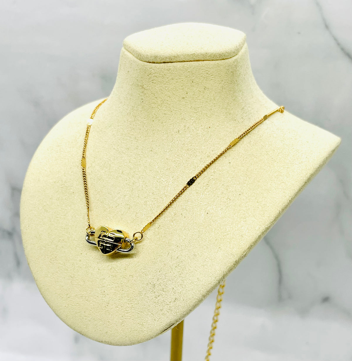 GIVENCHY Heart Chain Necklace - Pre owned
