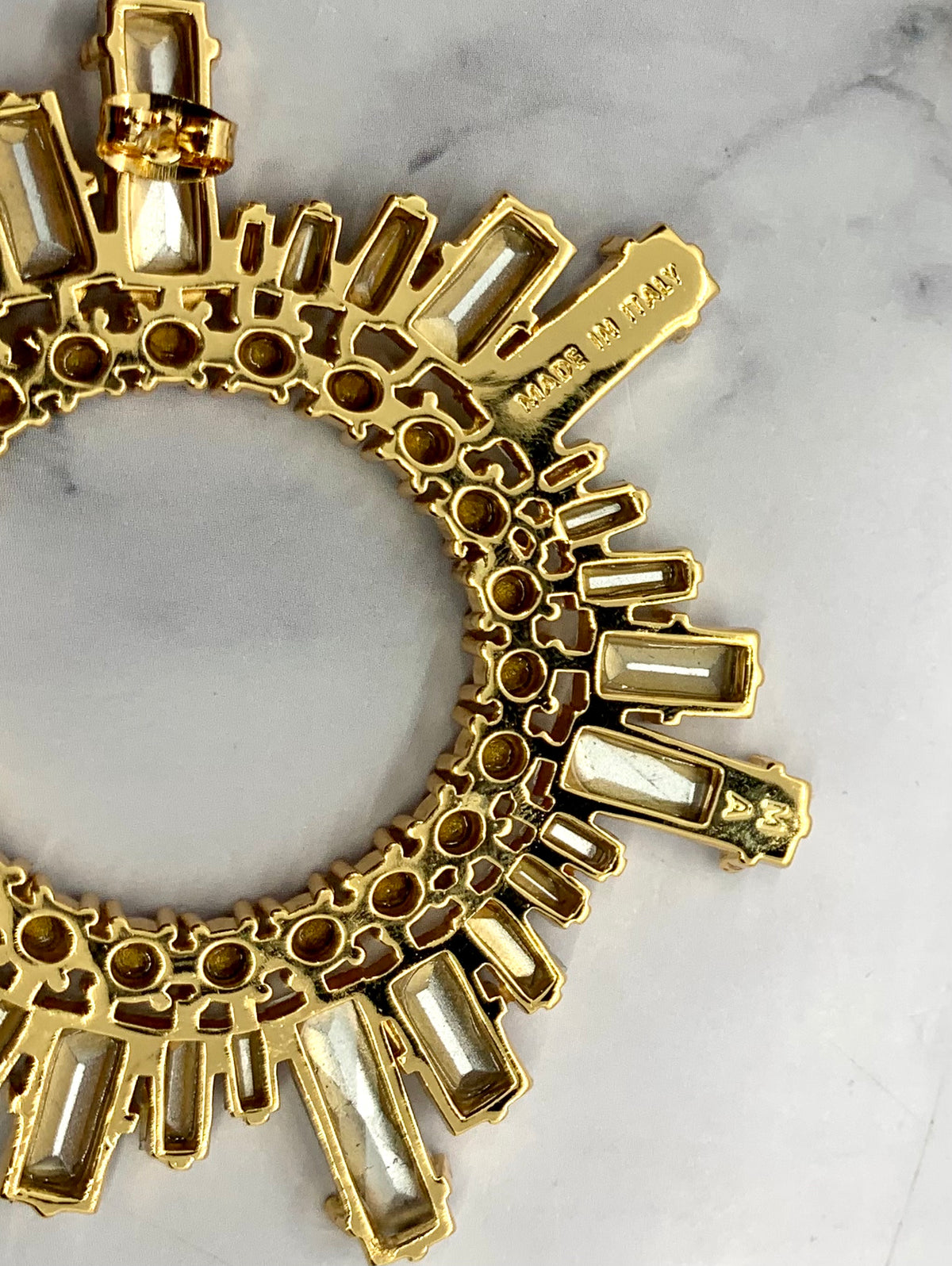 Amina Muaddi Rhinestone Earrings - Pre owned