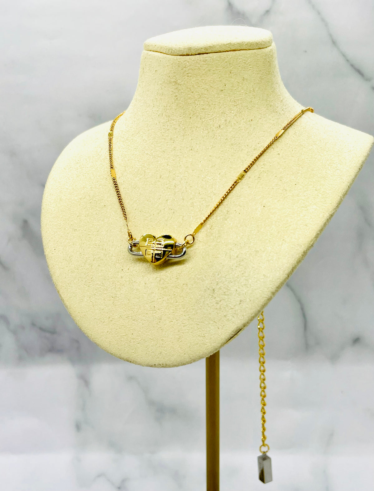 GIVENCHY Heart Chain Necklace - Pre owned