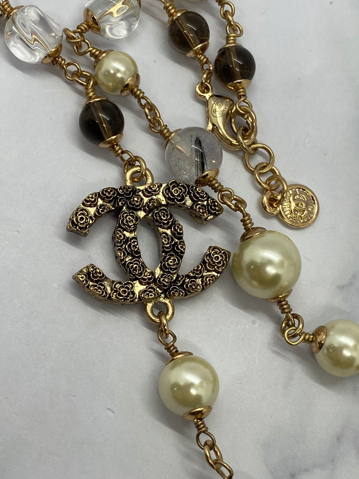 CHANEL CC Short Charm Necklace - Pre owned