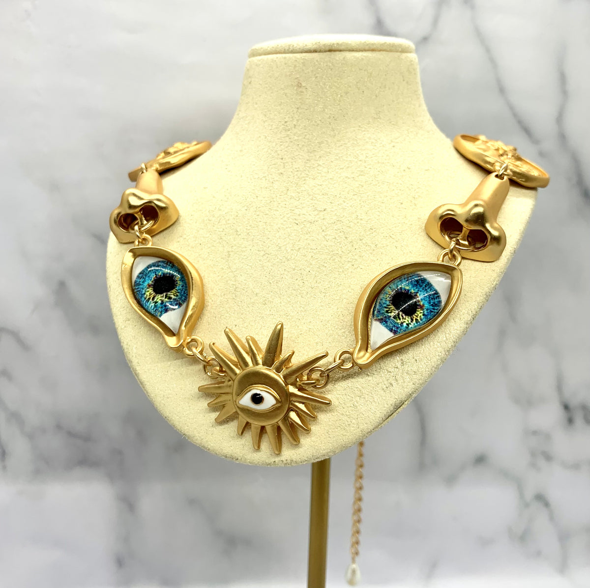 SCHIAPARELLI Eyes & Nose Statement Necklace - Pre owned