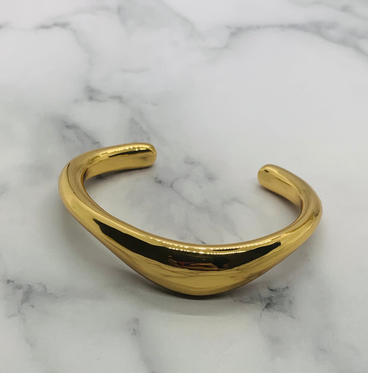 YSL YVES SAINT LAURENT Gold & Silver Cuff Bracelet Set - Pre owned