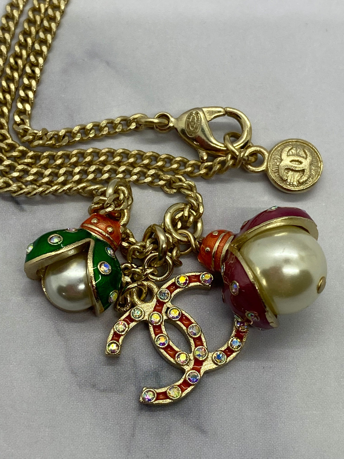 CHANEL CC Ladybug Necklace - Pre owned