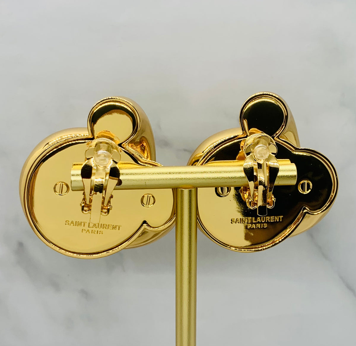YSL YVES SAINT LAURENT Knot Clip On Earrings - Pre owned
