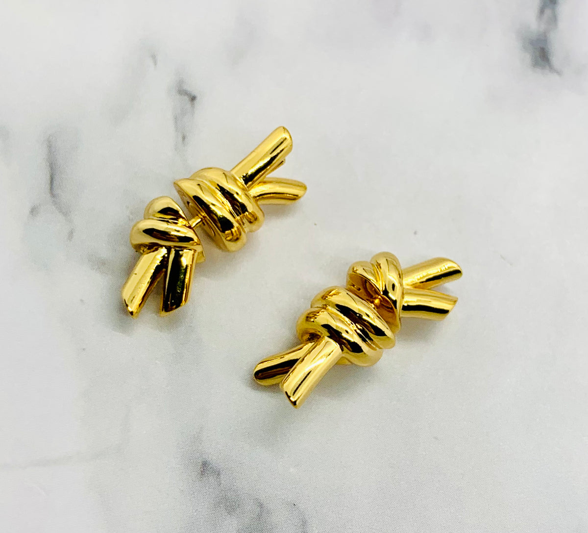 BOTTEGA VENETA Knot Earrings - Pre owned