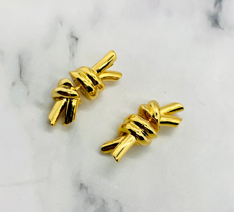 BOTTEGA VENETA Knot Earrings - Pre owned