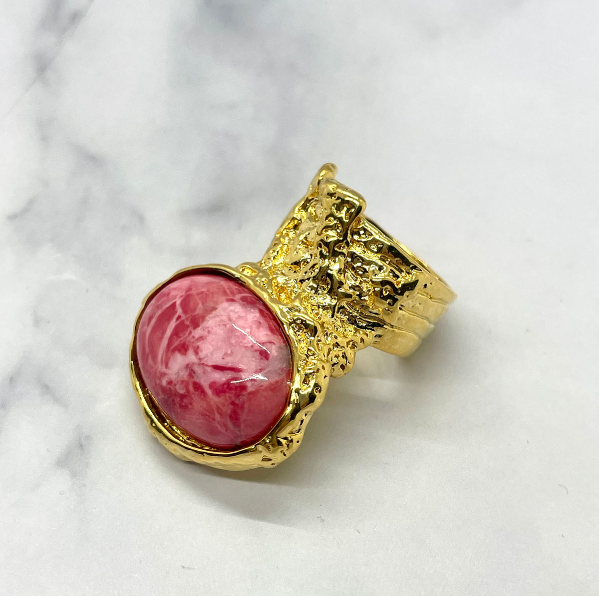 YSL YVES SAINT LAURENT Vintage Stone Ring Size 7 - Pre owned