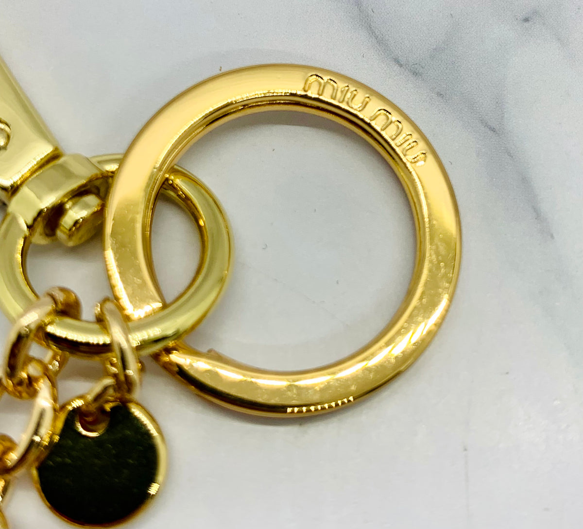 MIU MIU Monogram Keychain - Pre owned