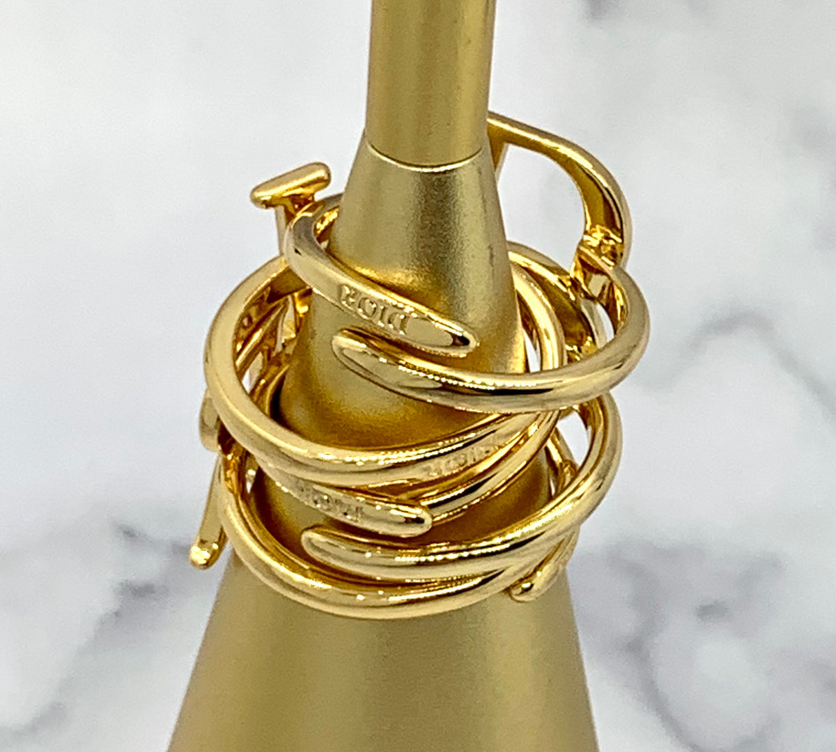 CHRISTIAN DIOR Statement 4 Ring Set - Pre owned