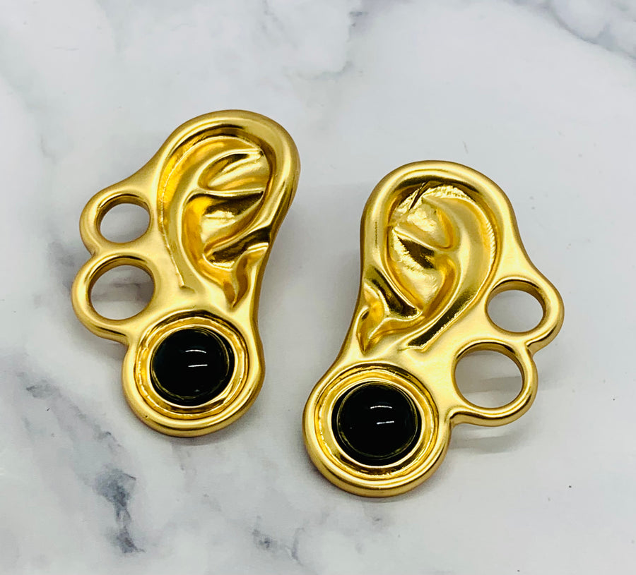 SCHIAPARELLI Ear Statement Earrings - Pre owned