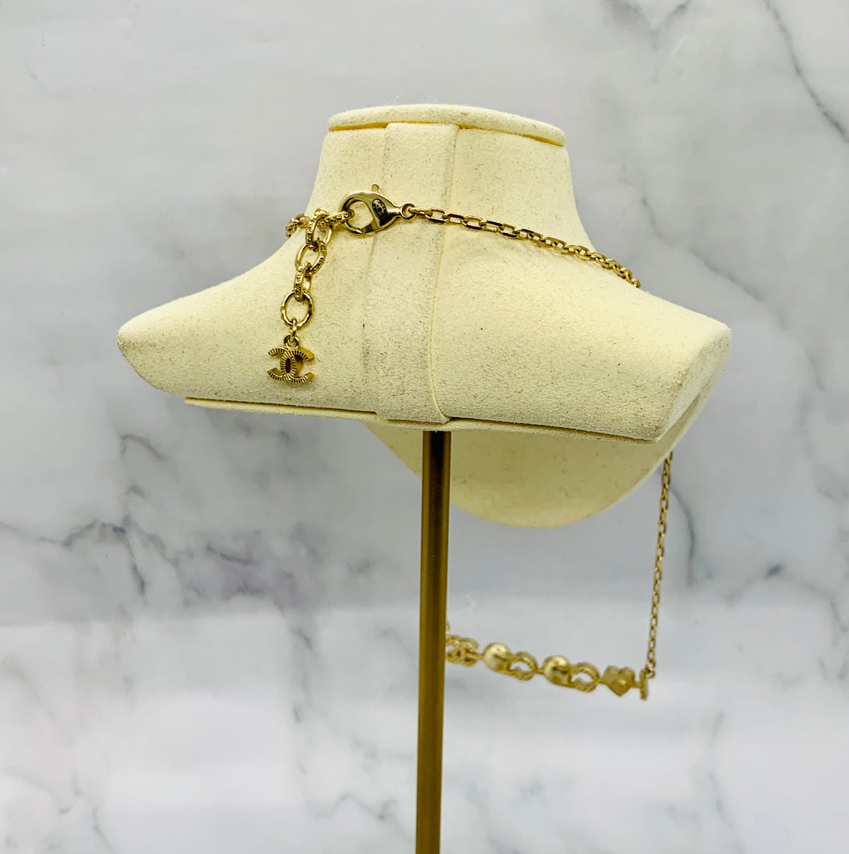 CHANEL I Heart Coco CC Necklace - USED