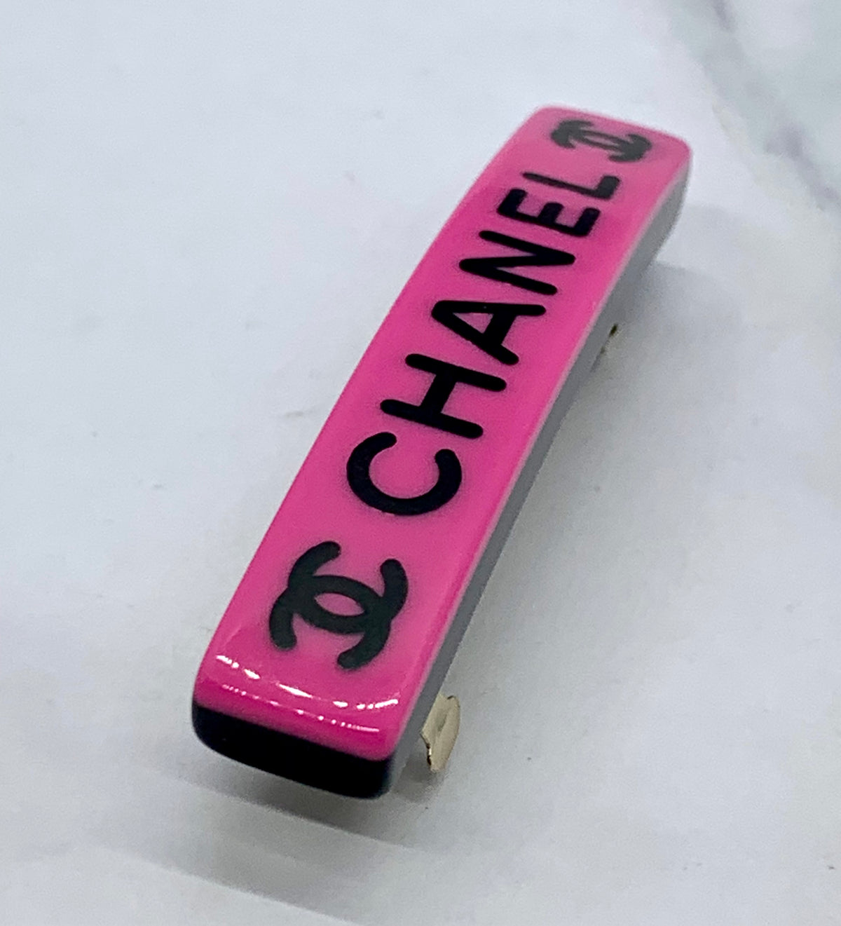 CHANEL CC Colorful Enamel Hair Clip Barrette - Pre owned