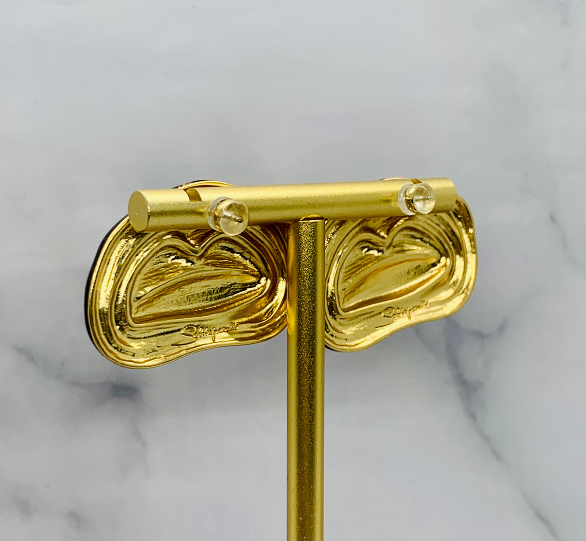 SCHIAPARELLI Statement Lips Earrings - Pre owned