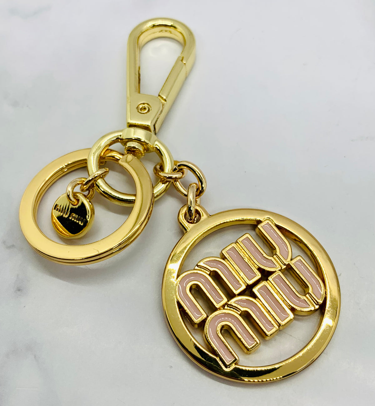MIU MIU Monogram Keychain - Pre owned