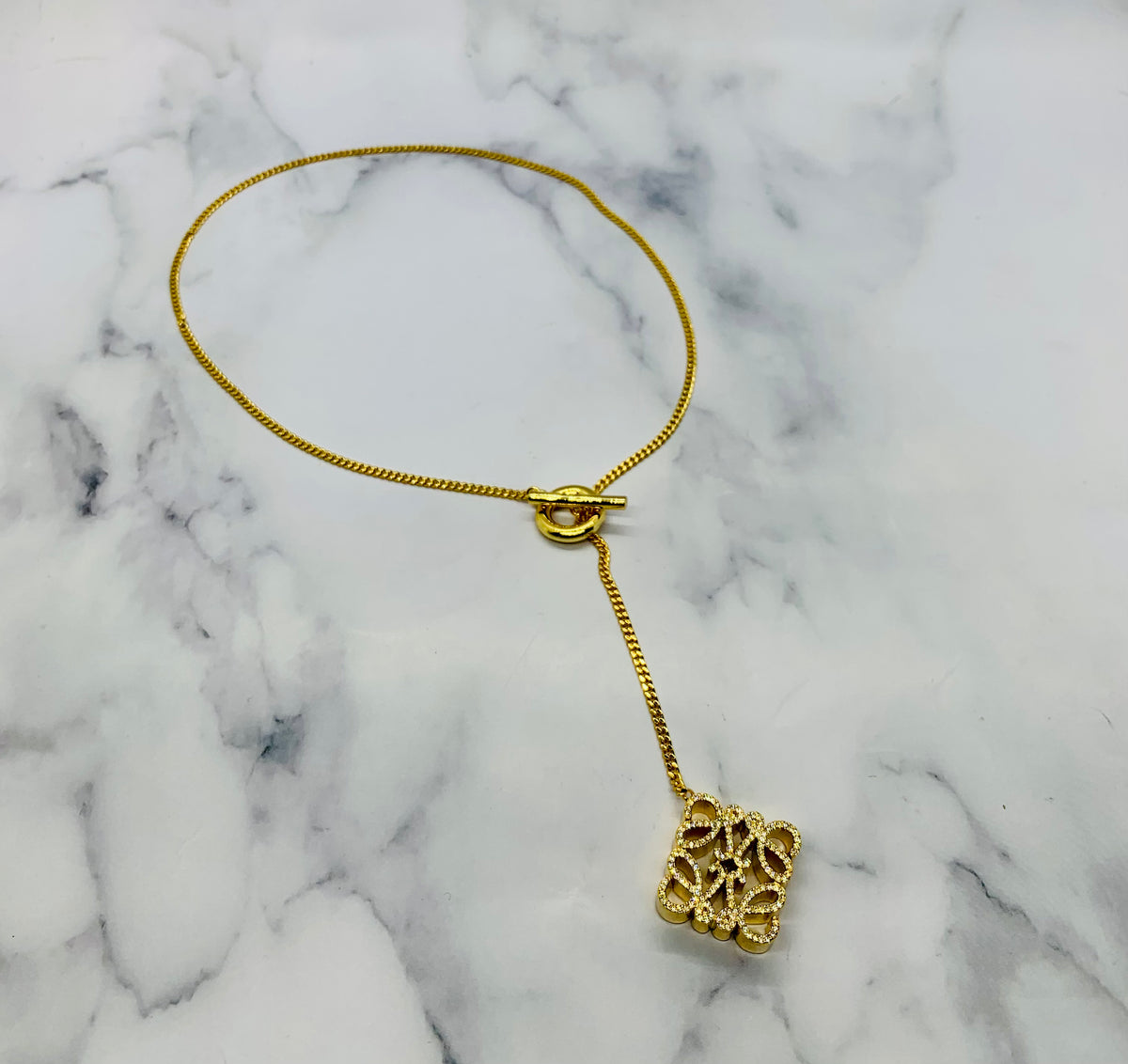 LOEWE Monogram Pendant Necklace - Pre owned