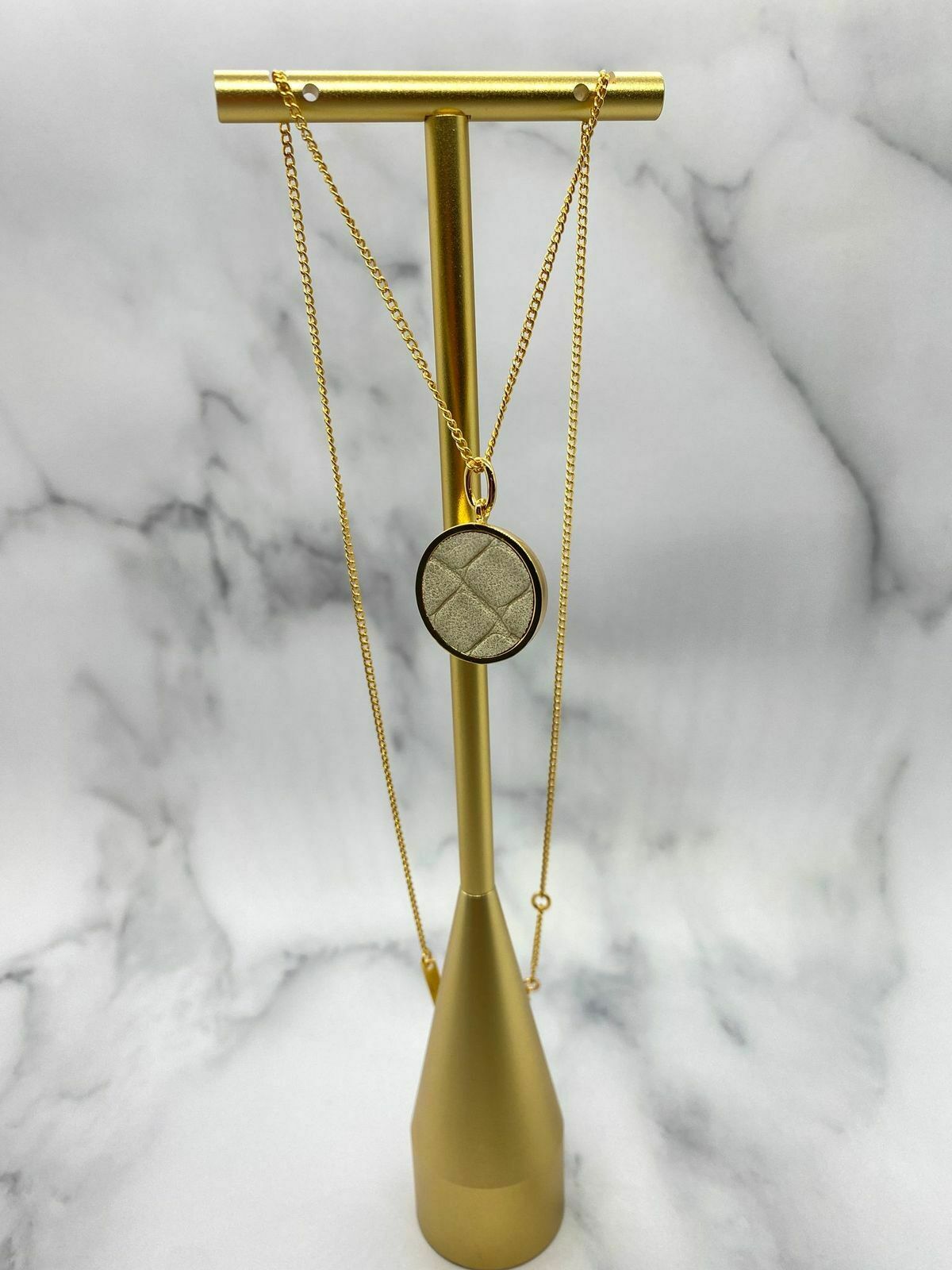 CELINE Reptile Gold Ball Pendant Necklace - USED