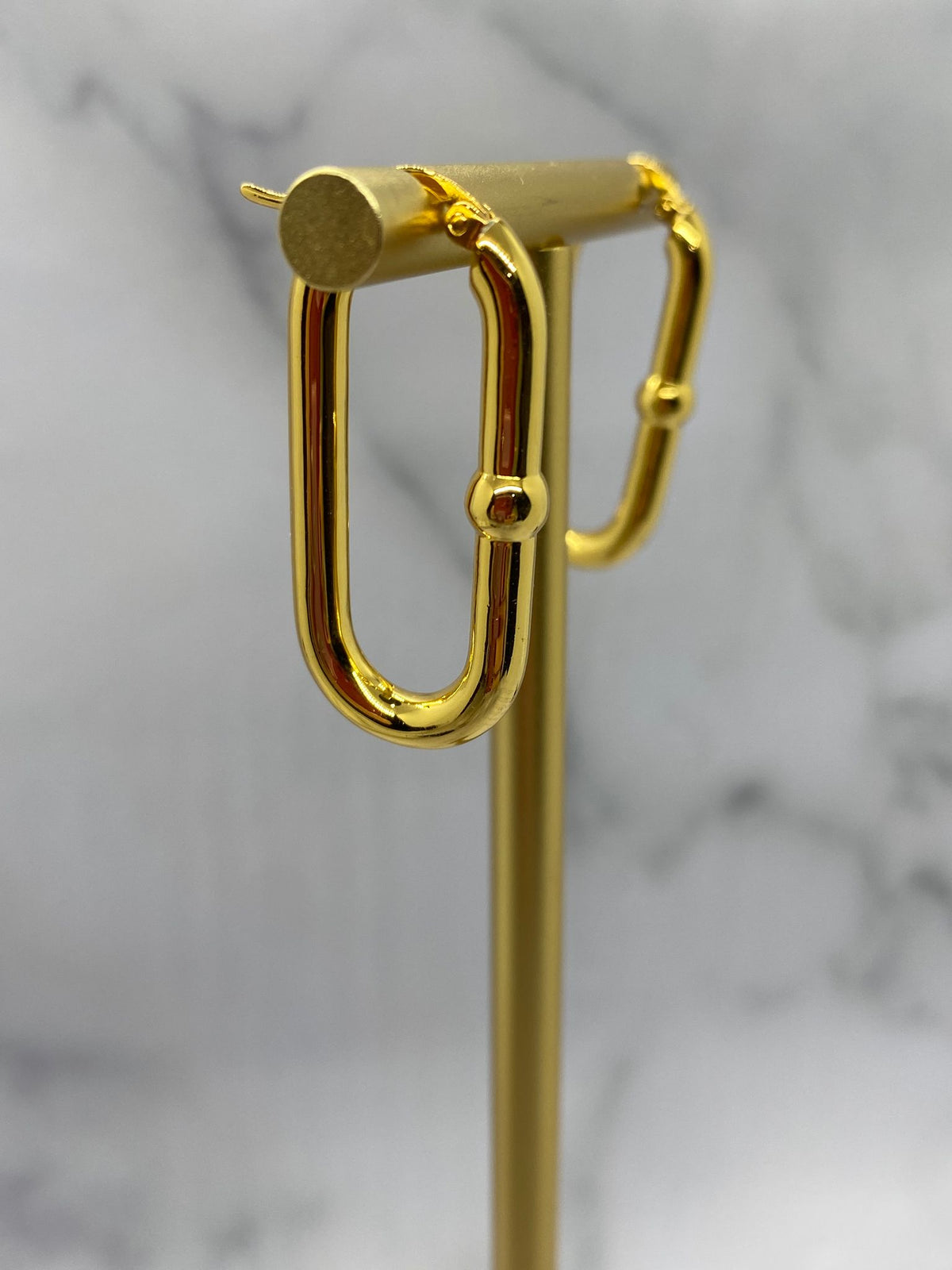 BOTTEGA VENETA Gold Hoop Earrings - Pre owned