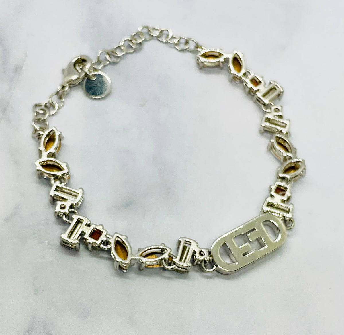 FENDI Rhinestone Bracelet - Pre owned