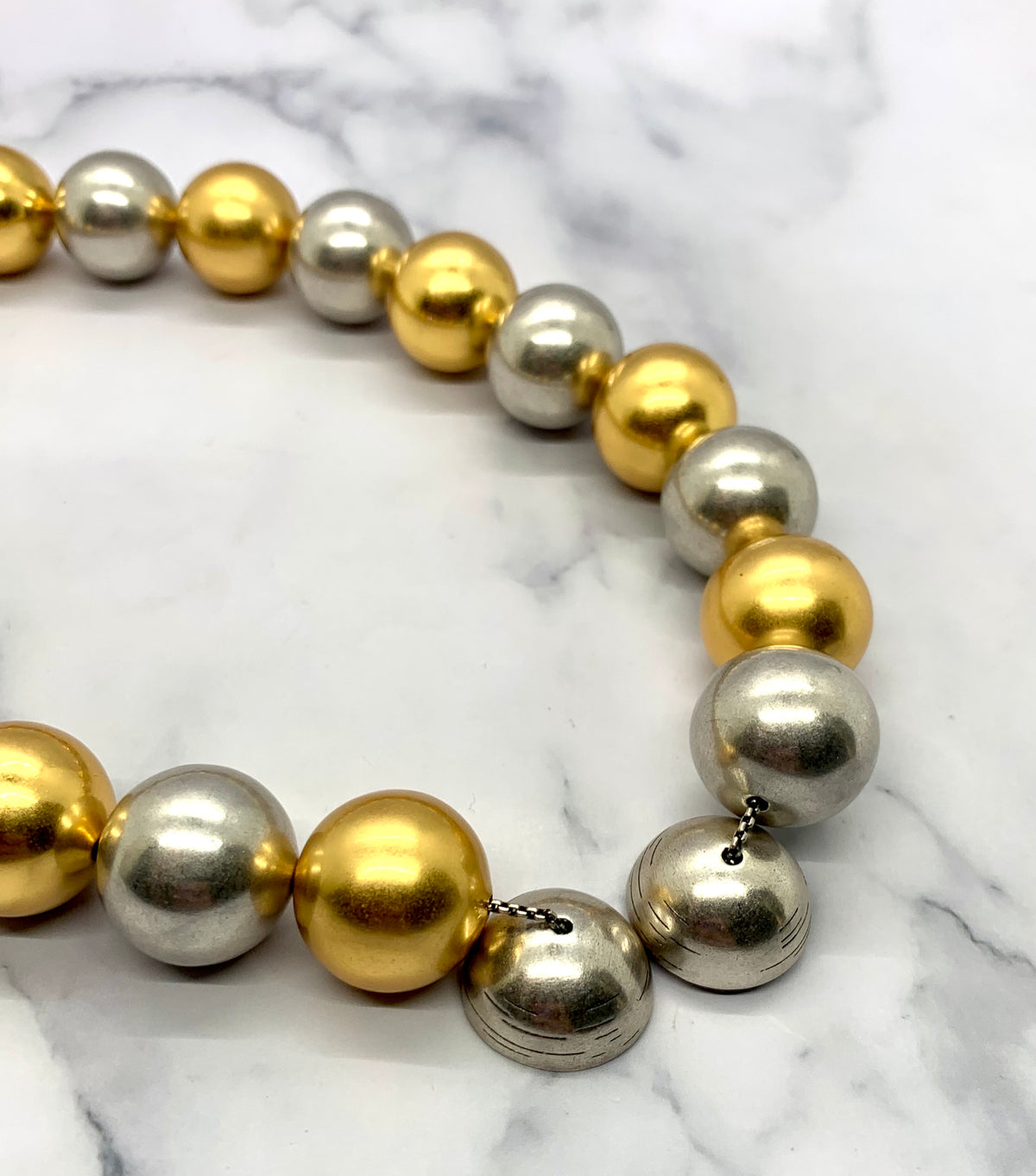 YSL SAINT LAURENT Ball Statement Necklace - Pre owned