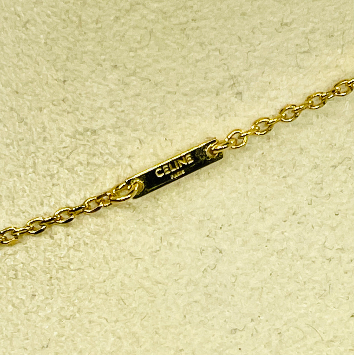 CELINE Paris Disc Necklace - Pre owned