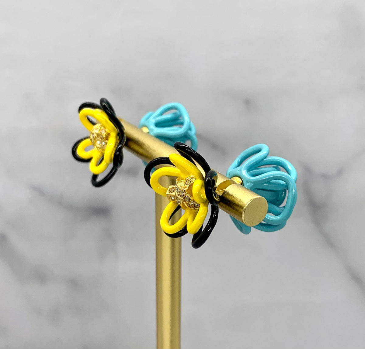 BOTTEGA VENETA Flower Earrings - Pre owned