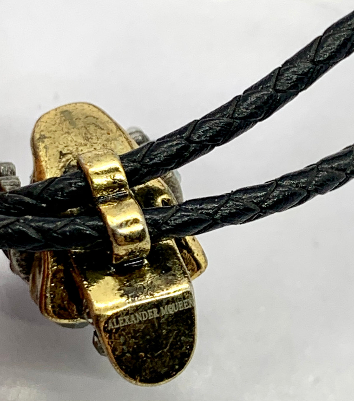 ALEXANDER MCQUEEN Skull Leather UNISEX Bracelet - Pre owned
