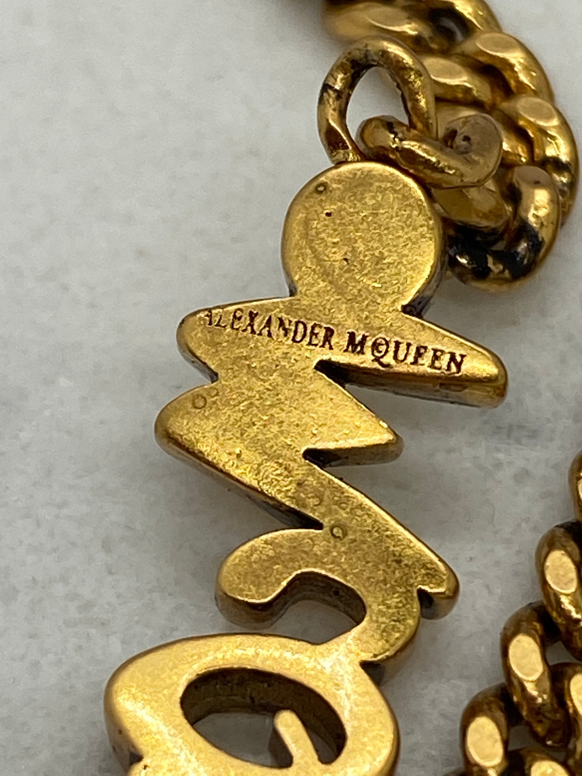 ALEXANDER MCQUEEN Brass Bracelet - USED