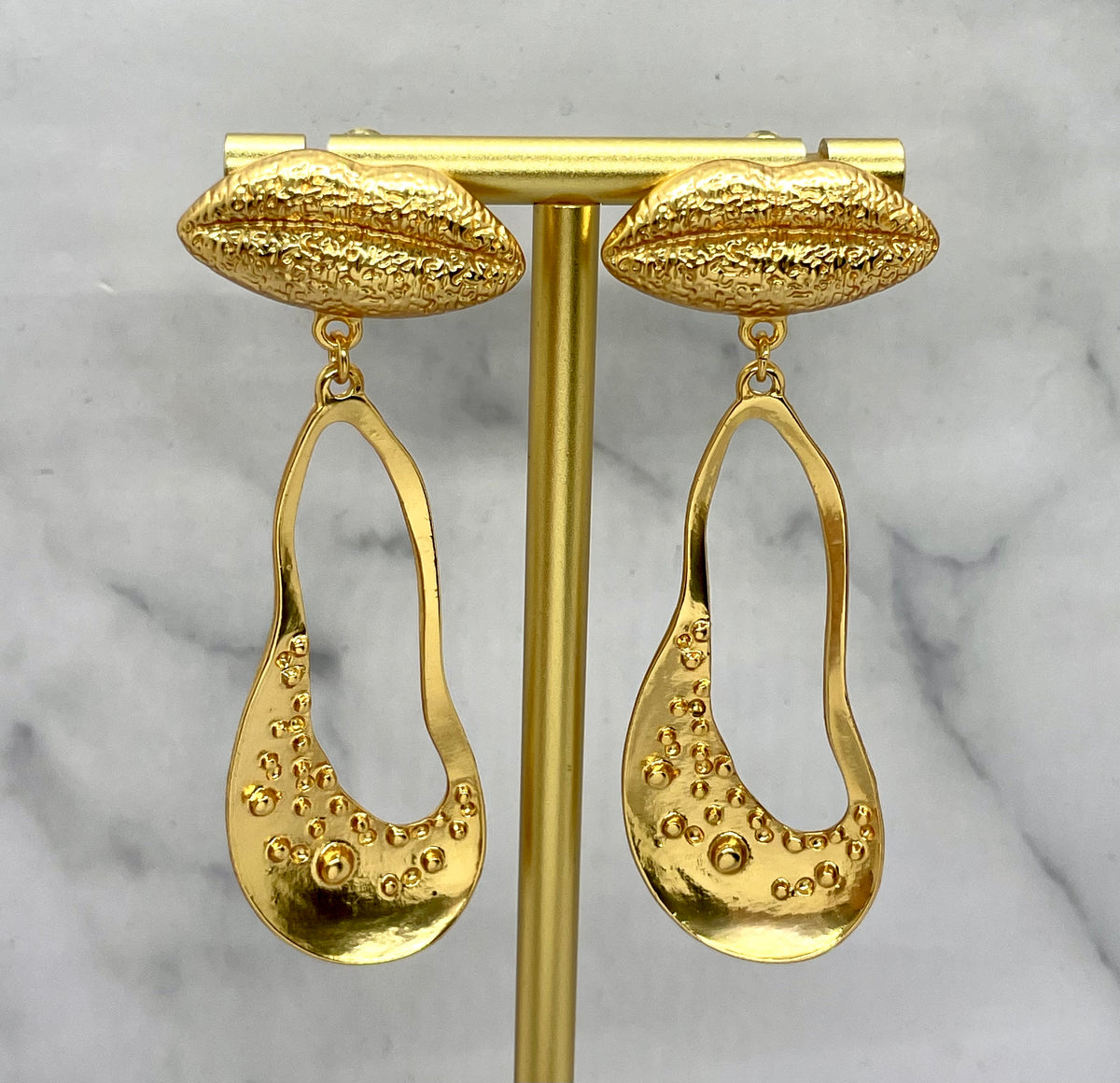 SCHIAPARELLI Statement Pendant Earrings - Pre owned