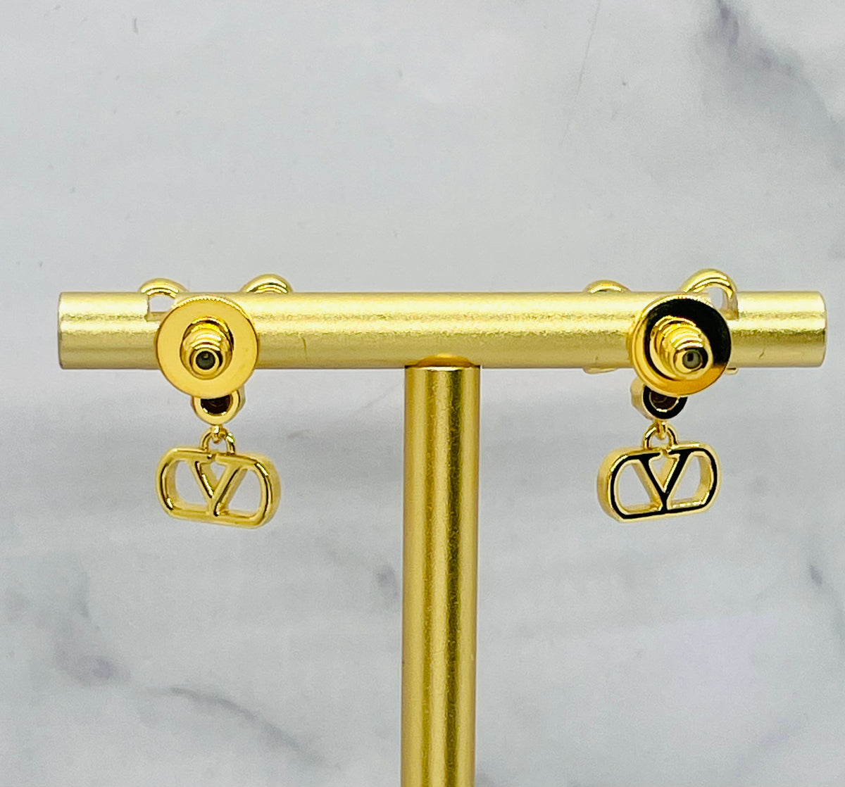 VALENTINO Bow Pendant Earrings - Pre-Owned — 2