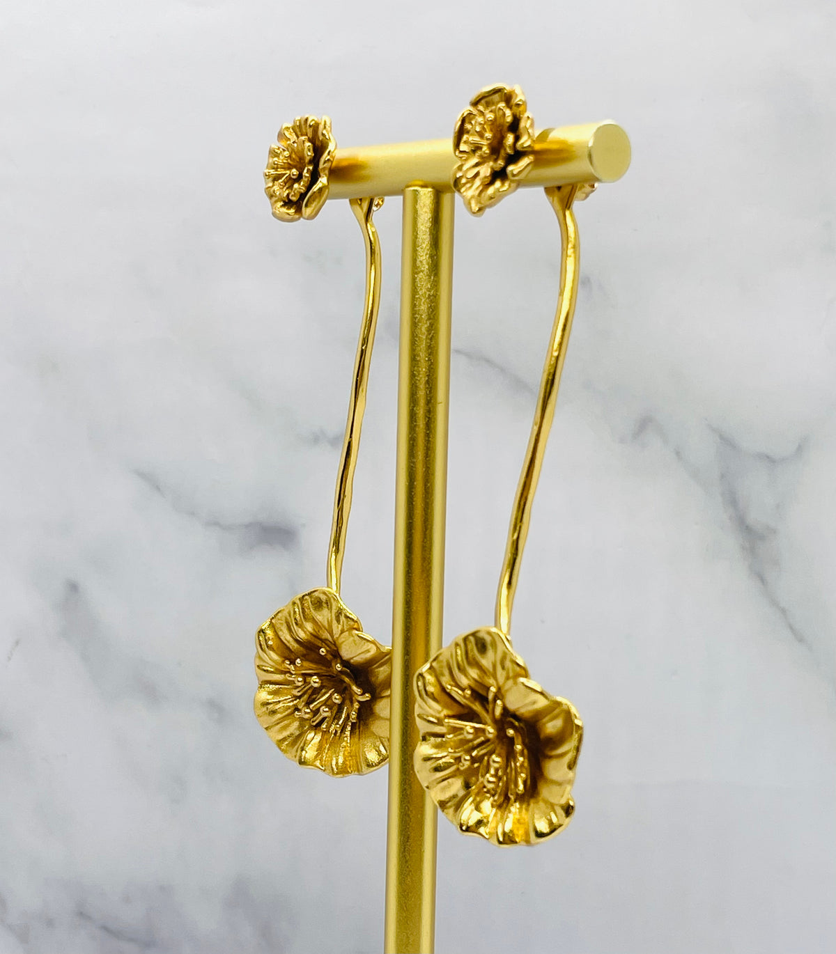 Goossens Paris Poppy Pendant Earrings