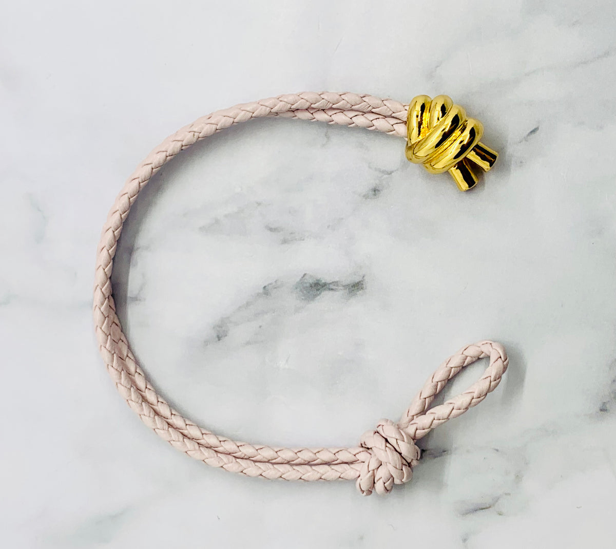 BOTTEGA VENETA Lilac Leather Bracelet - Pre-Owned — 4