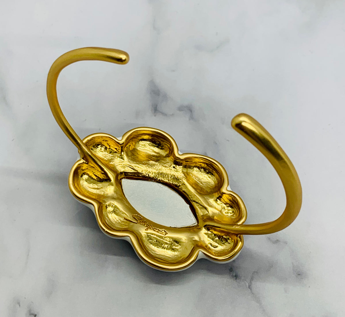 SCHIAPARELLI Cloud Eye Cuff Bracelet - Pre-Owned — 4