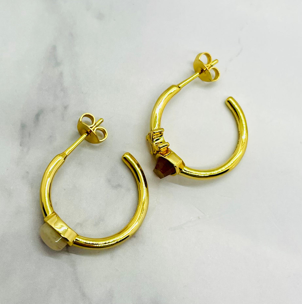 CELINE Asymmetric Monogram Hoop Earrings - Pre-Owned — 6