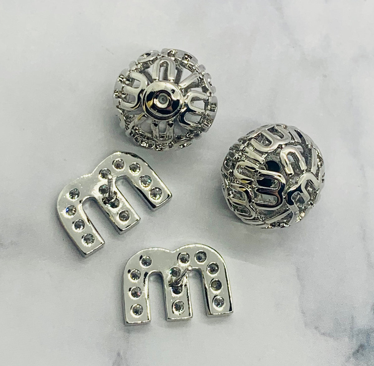 MIU MIU Silver Tone Earrings - Pre-Owned — 4