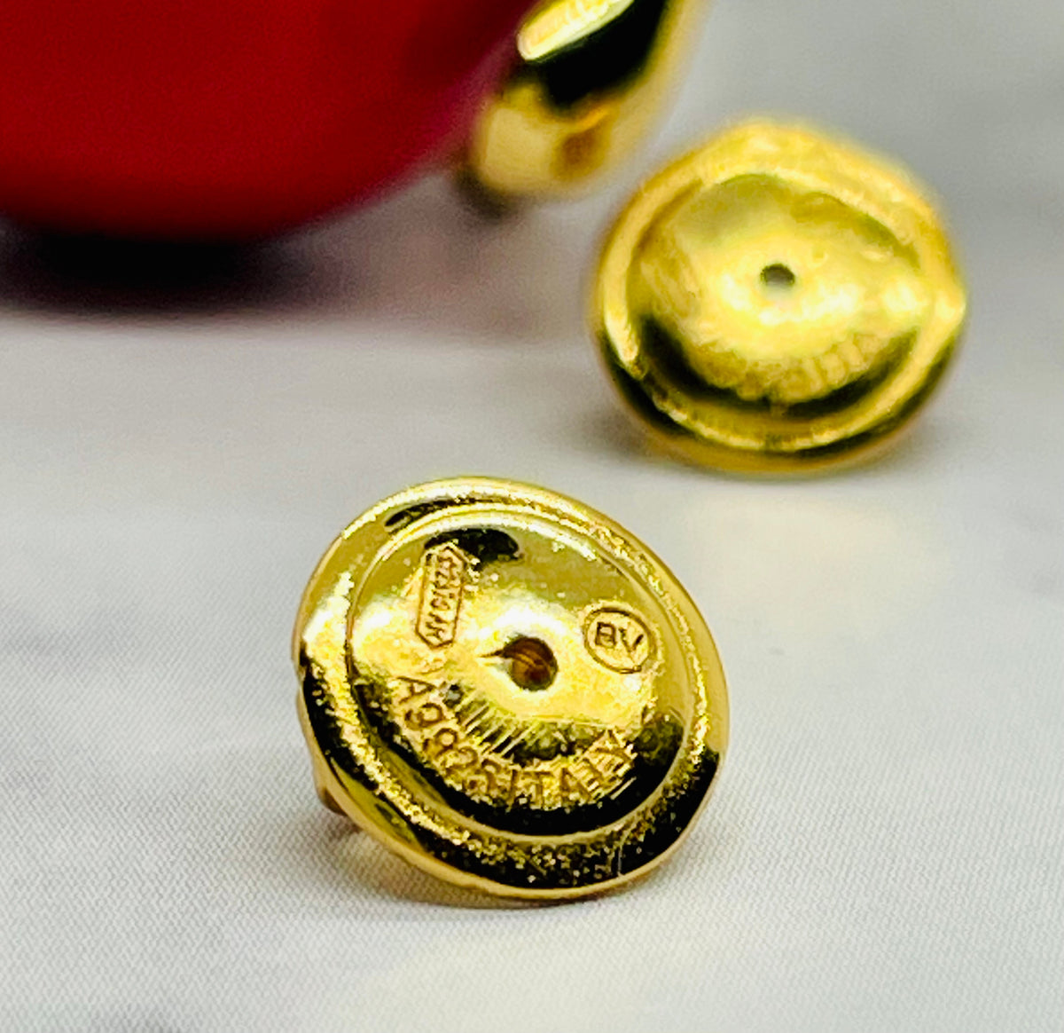 BOTTEGA VENETA Gold Tone Drop Earrings - Pre-Owned — 6