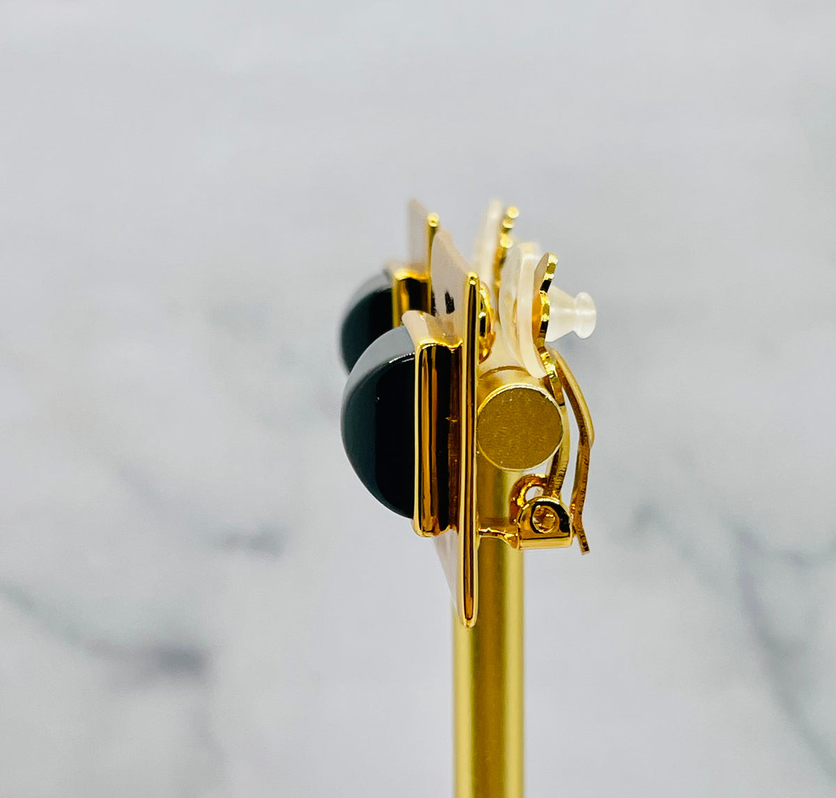 YSL YVES SAINT LAURENT Square Clip On Earrings - Pre-Owned — 4
