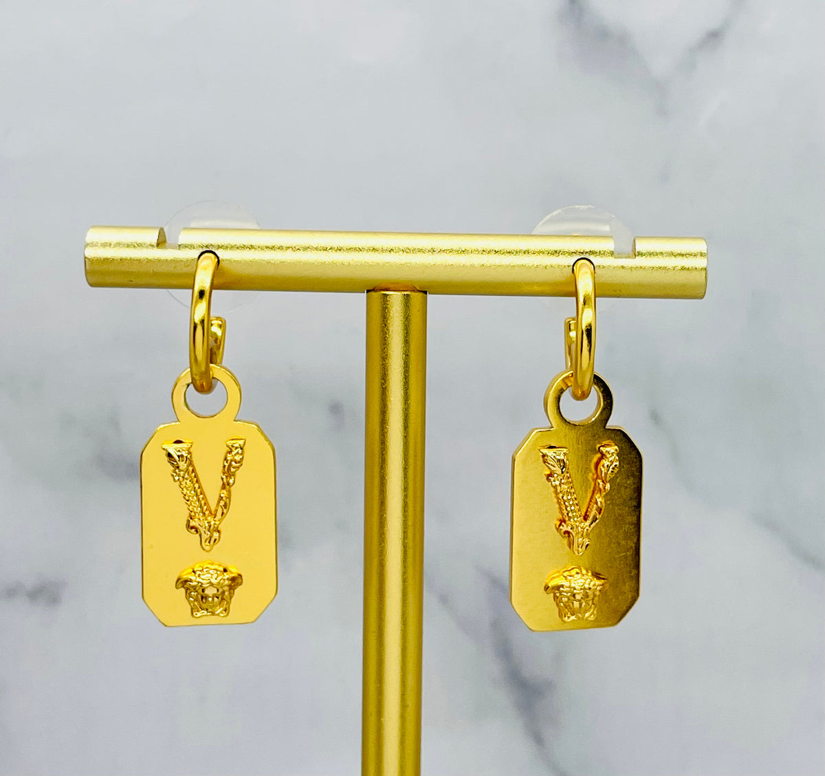VERSACE V Medusa Pendant Earrings - Pre-Owned — 7