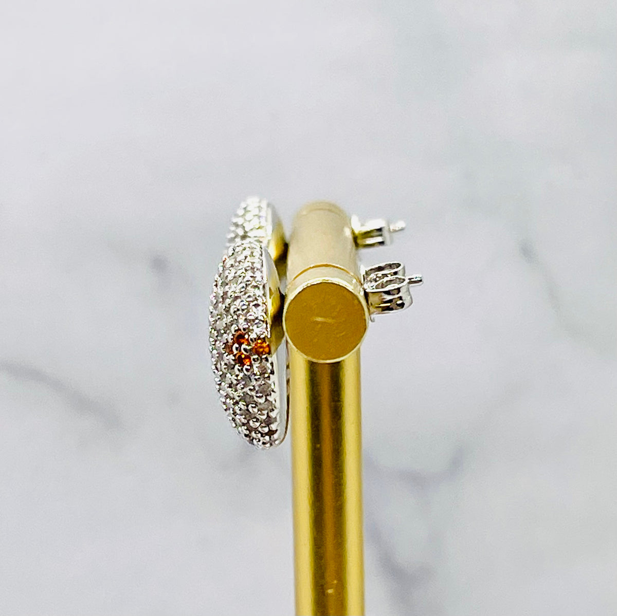 LOEWE Cluster Rhinestone Earrings - Pre-Owned — 4