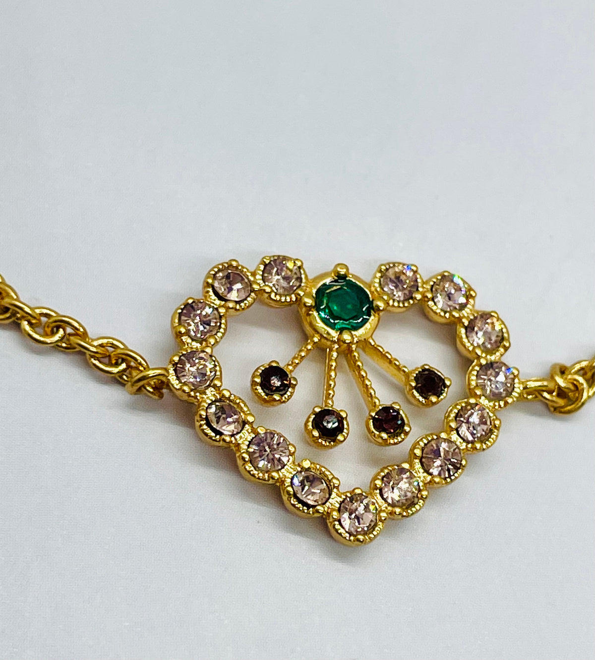 CHRISTIAN DIOR Heart Rhinestone Bracelet - Pre-Owned — 3