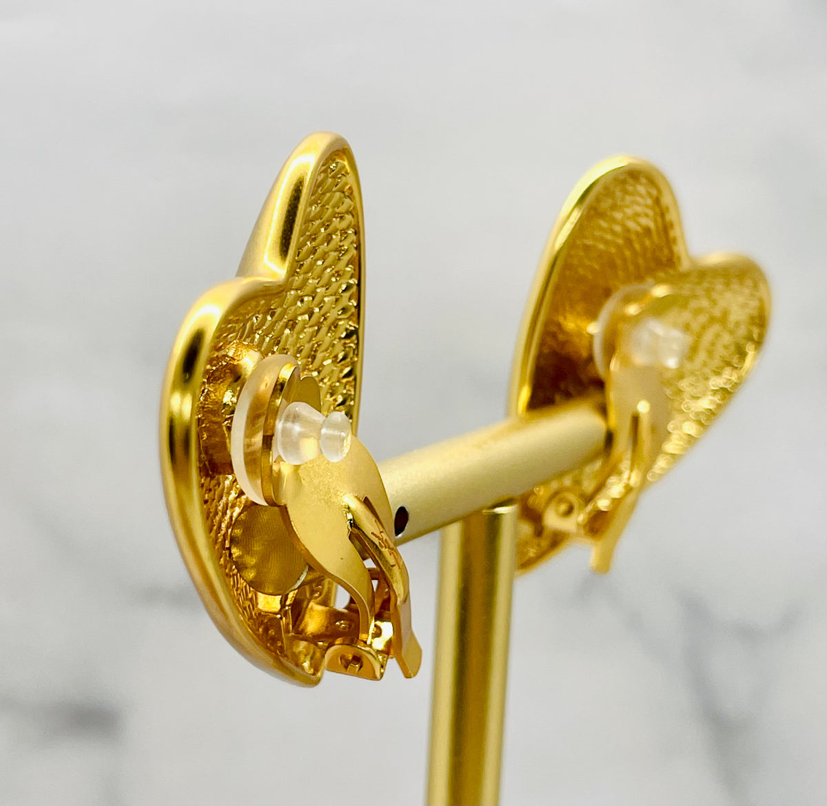 YSL YVES SAINT LAURENT Heart Clip On Earrings - Pre-Owned — 4
