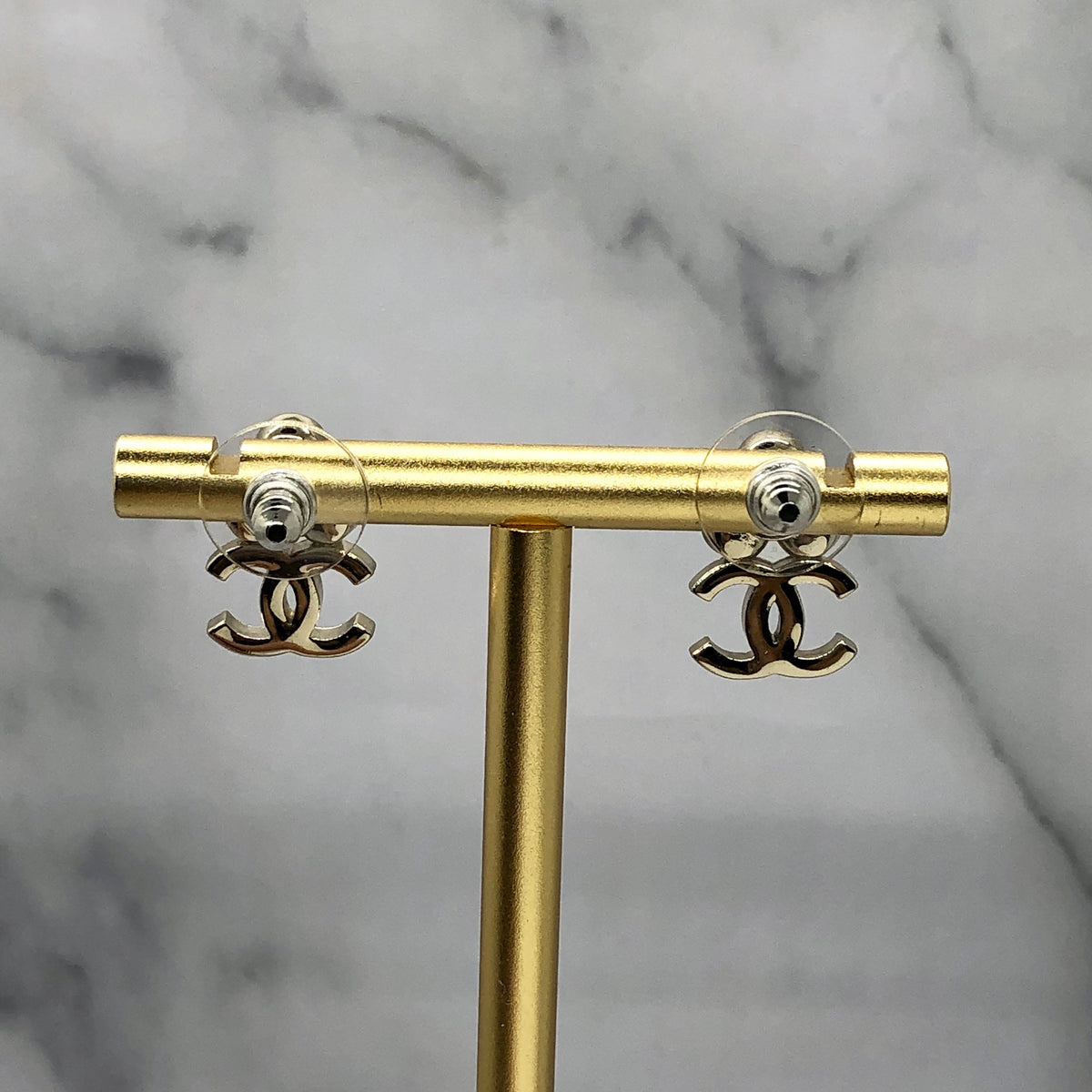 CHANEL CC Rhinestone Earrings - Pre-Owned — 4